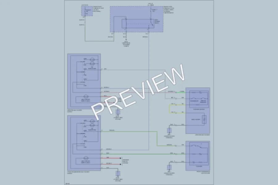 2010 Honda Ridgeline Power Seats wiring diagram preview