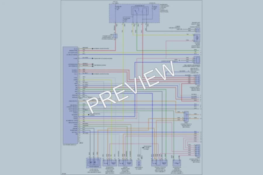 2010 Hyundai Azera Air Conditioning wiring diagram preview
