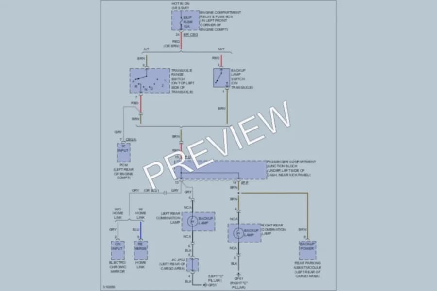 2010 Hyundai Elantra Exterior Lights wiring diagram preview
