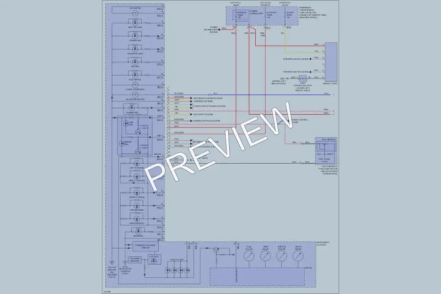 2010 Hyundai Elantra Instrument Cluster wiring diagram preview
