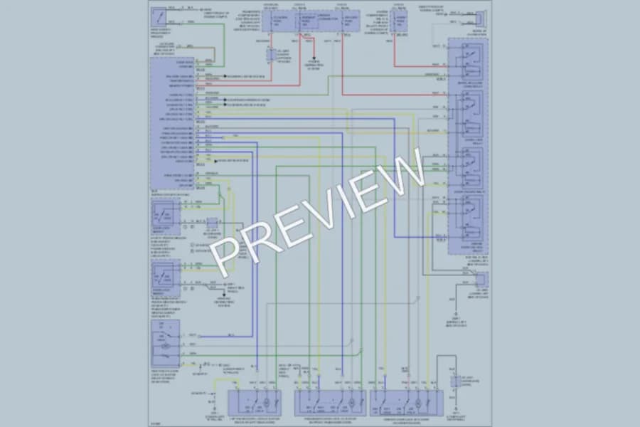 2010 Hyundai Elantra Power Door Locks wiring diagram preview