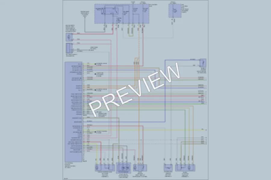 2010 Hyundai SantaFe Air Conditioning wiring diagram preview
