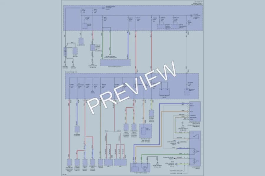 2010 Hyundai SantaFe Power Distribution wiring diagram preview