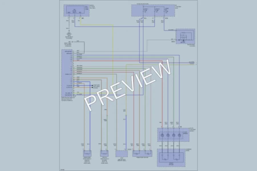2010 Hyundai SantaFe Supplemental Restraints wiring diagram preview