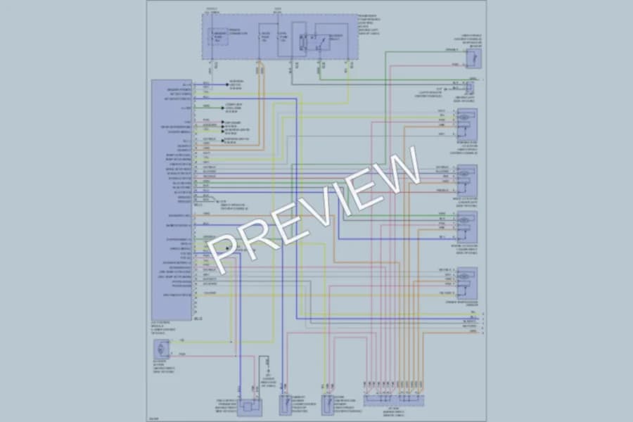 2010 Hyundai Sonata Air Conditioning wiring diagram preview