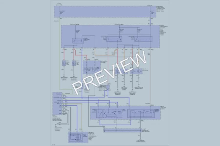 2010 Hyundai Sonata Headlights wiring diagram preview