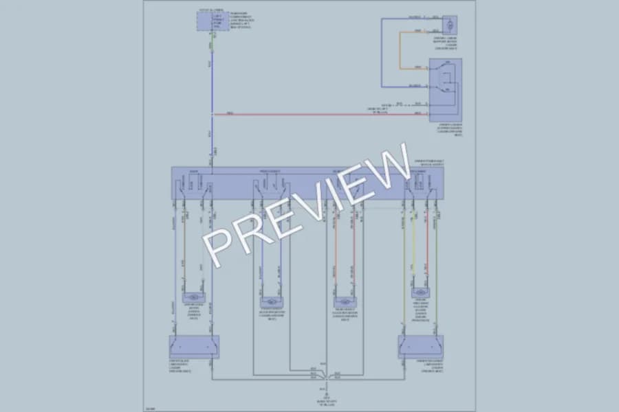 2010 Hyundai Sonata Power Seats wiring diagram preview