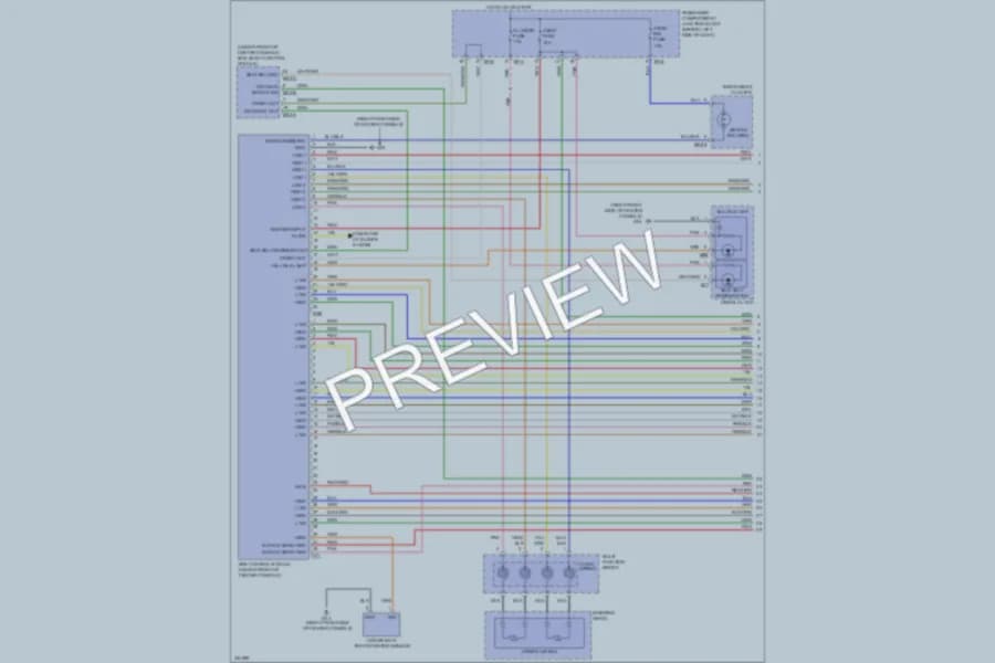 2010 Hyundai Sonata Supplemental Restraints wiring diagram preview