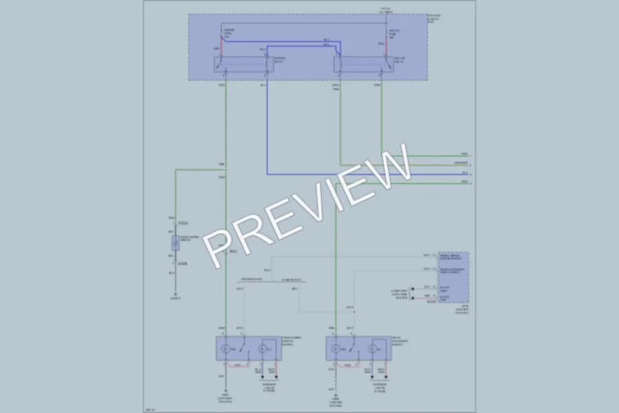 2010 Hyundai Tucson Defoggers wiring diagram preview