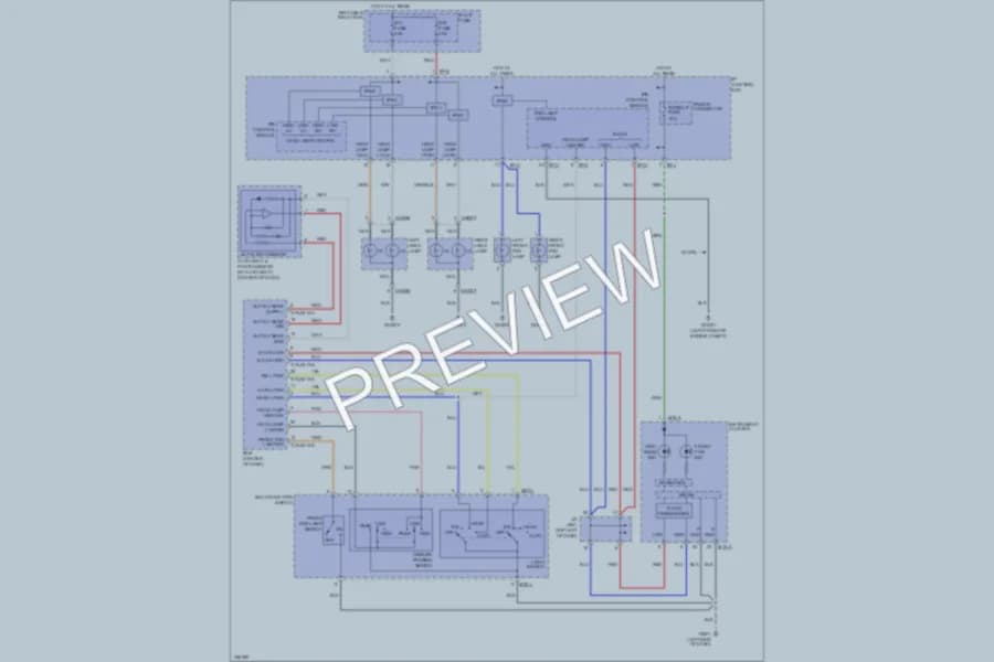 2010 Hyundai Tucson Headlights wiring diagram preview