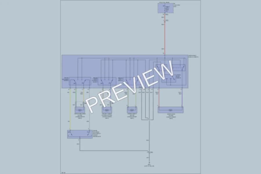 2010 Hyundai Tucson Power Seats wiring diagram preview