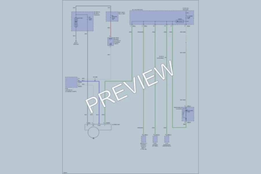 2010 Hyundai Tucson Starting Charging wiring diagram preview
