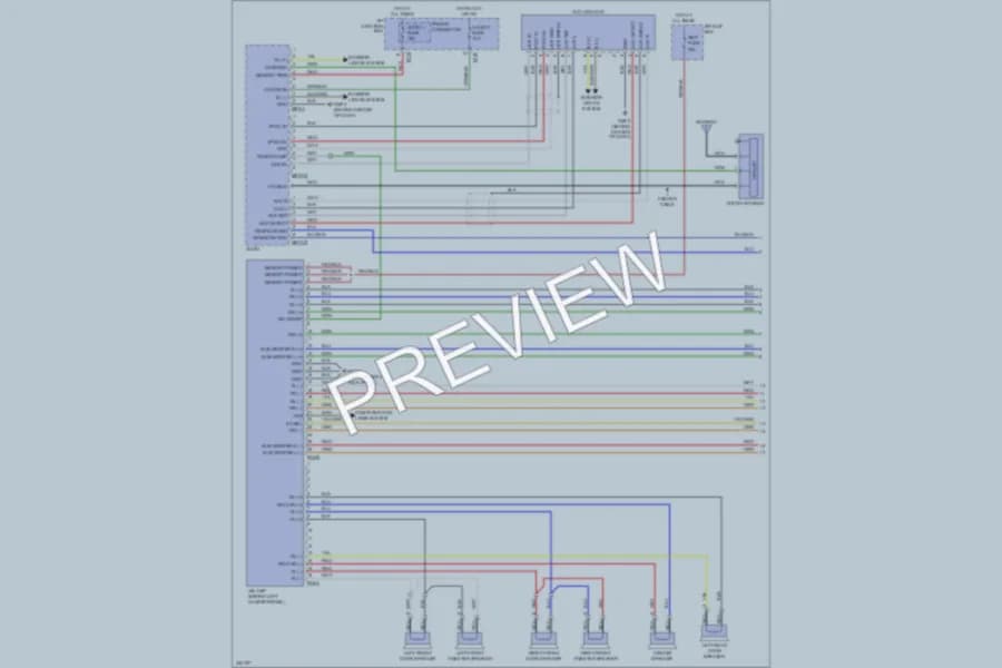 2010 Hyundai Veracruz Radio wiring diagram preview
