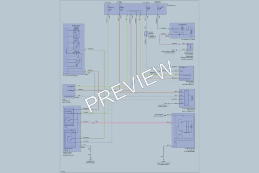2010 Hyundai Veracruz Wiper Washer wiring diagram preview