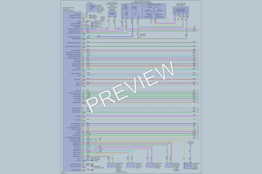 2010 Infiniti EX35 Power Door Locks wiring diagram preview