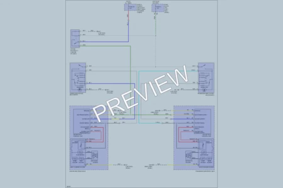 2010 Infiniti EX35 Power Seats wiring diagram preview