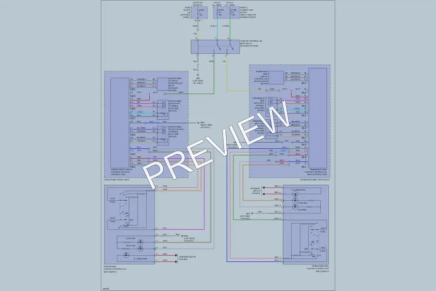 2010 Infiniti FX35 Power Seats wiring diagram preview