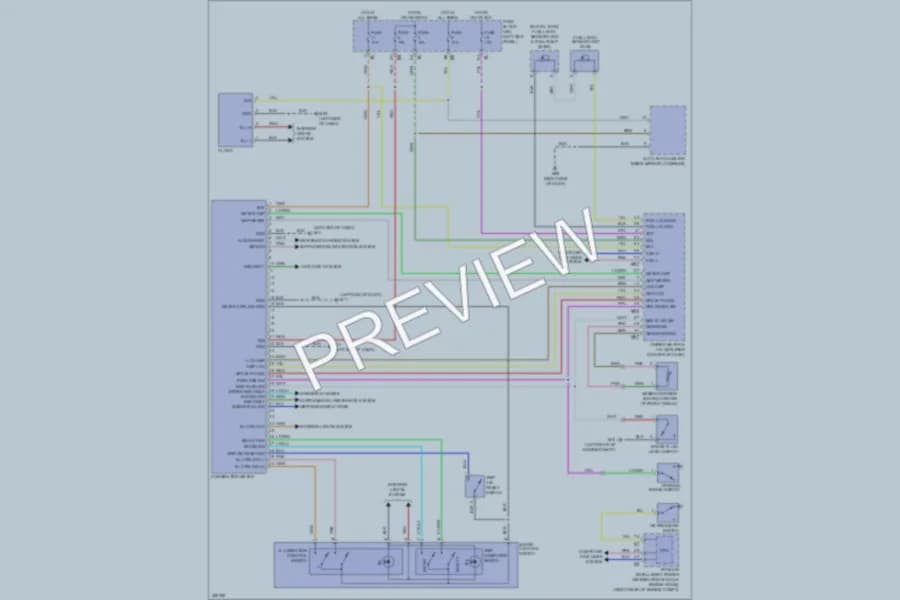 2010 Infiniti FX50 Instrument Cluster wiring diagram preview