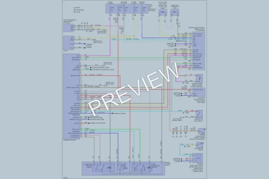 2010 Infiniti G37 Instrument Cluster wiring diagram preview