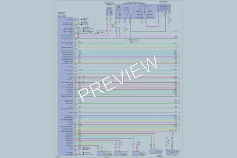 2010 Infiniti G37 Power Door Locks wiring diagram preview