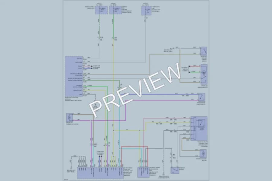 2010 Infiniti G37x Trunk Tailgate Fuel Door wiring diagram preview