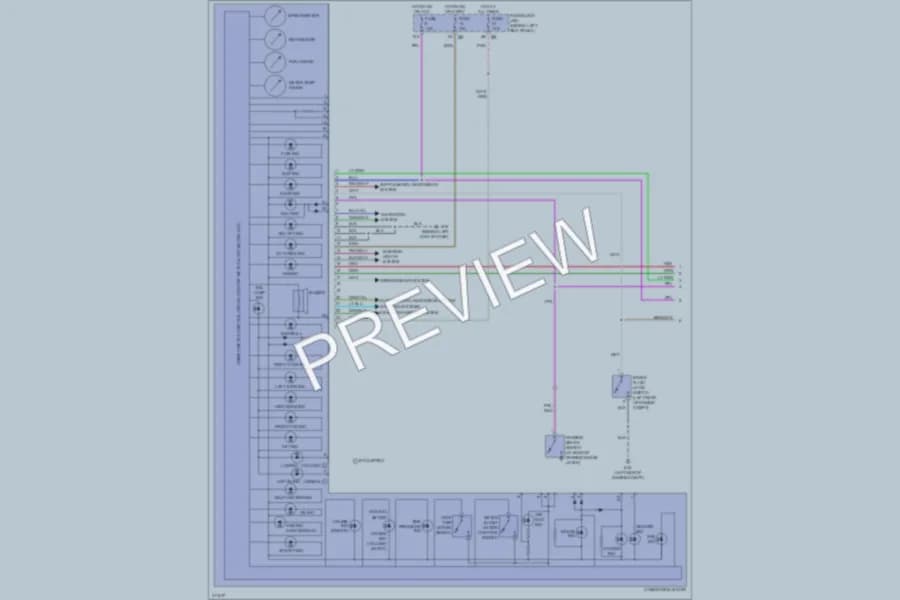 2010 Infiniti M35 Instrument Cluster wiring diagram preview