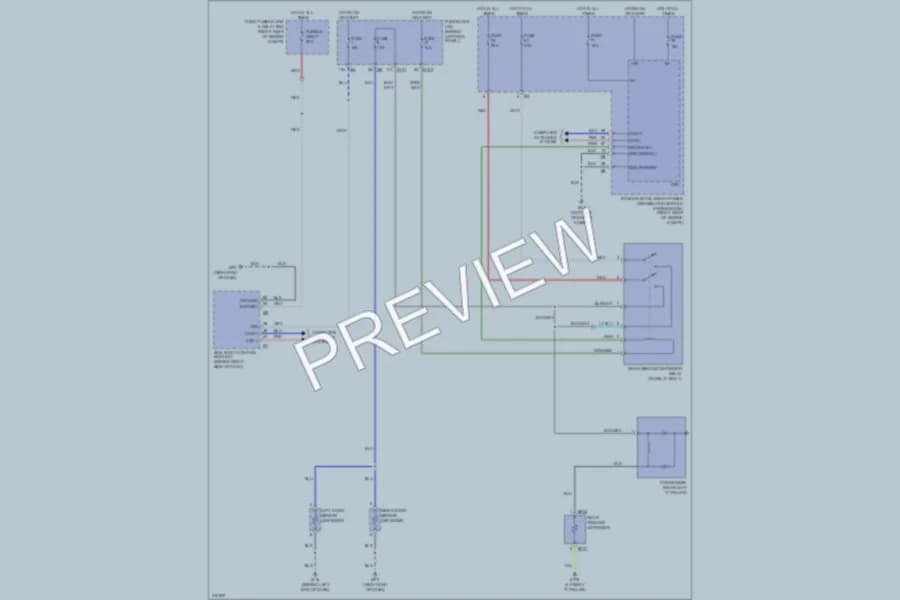 2010 Infiniti M45 Defoggers wiring diagram preview