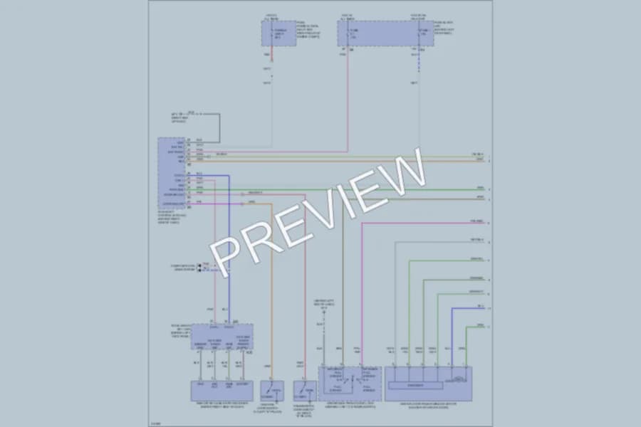 2010 Infiniti M45 Power Windows wiring diagram preview