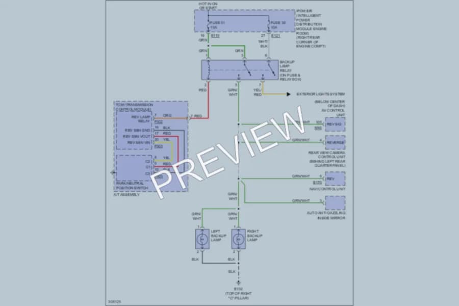 2010 Infiniti QX56 Exterior Lights wiring diagram preview