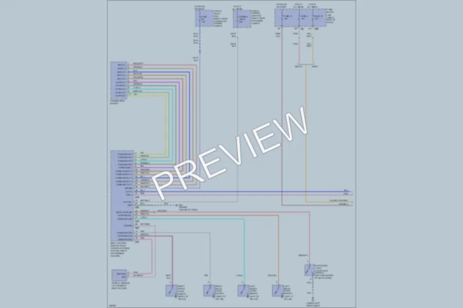 2010 Infiniti QX56 Headlights wiring diagram preview