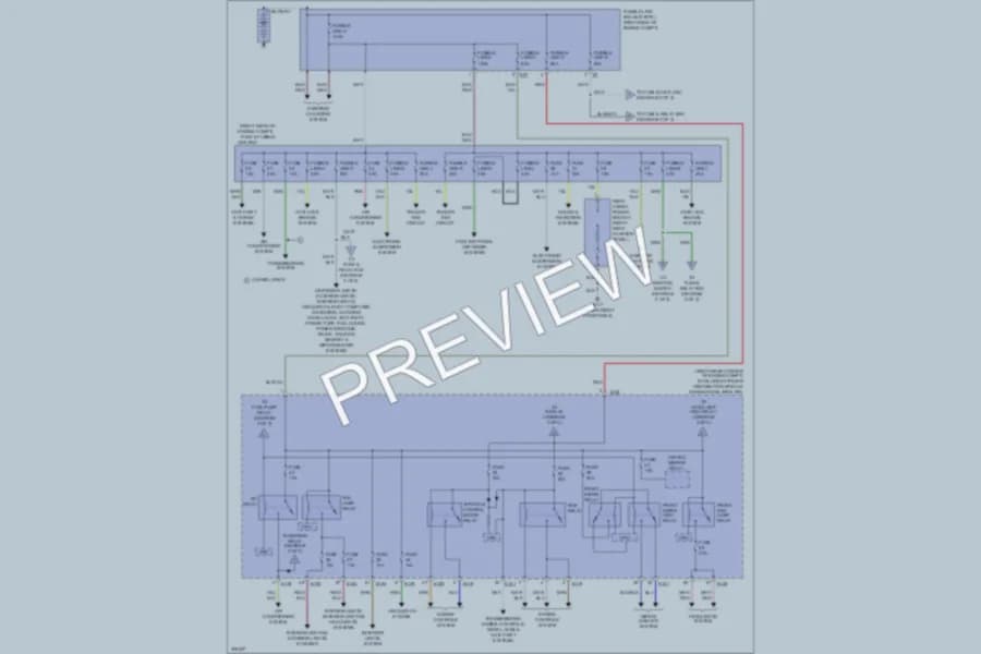 2010 Infiniti QX56 Power Distribution wiring diagram preview