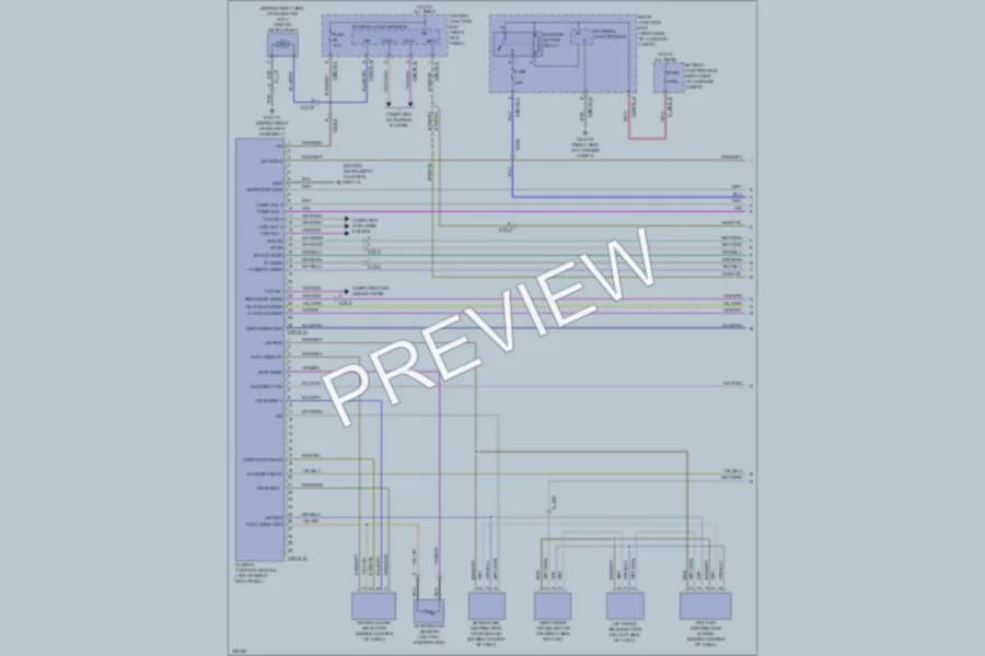 2010 Jaguar XF Air Conditioning wiring diagram preview