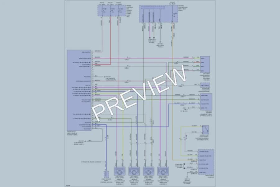2010 Jaguar XF Anti Lock Brakes wiring diagram preview