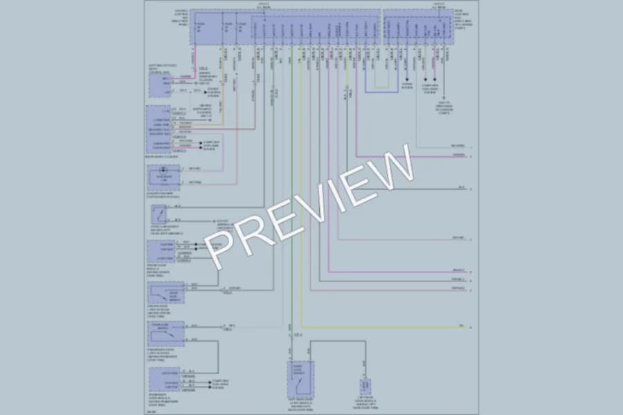 2010 Jaguar XF Anti Theft wiring diagram preview