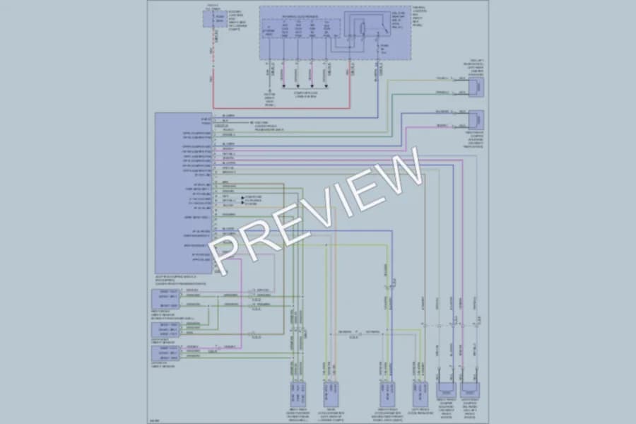 2010 Jaguar XFR Electronic Suspension wiring diagram preview