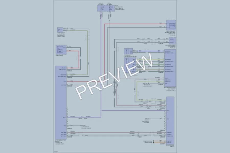 2010 Jaguar XFR Navigation wiring diagram preview