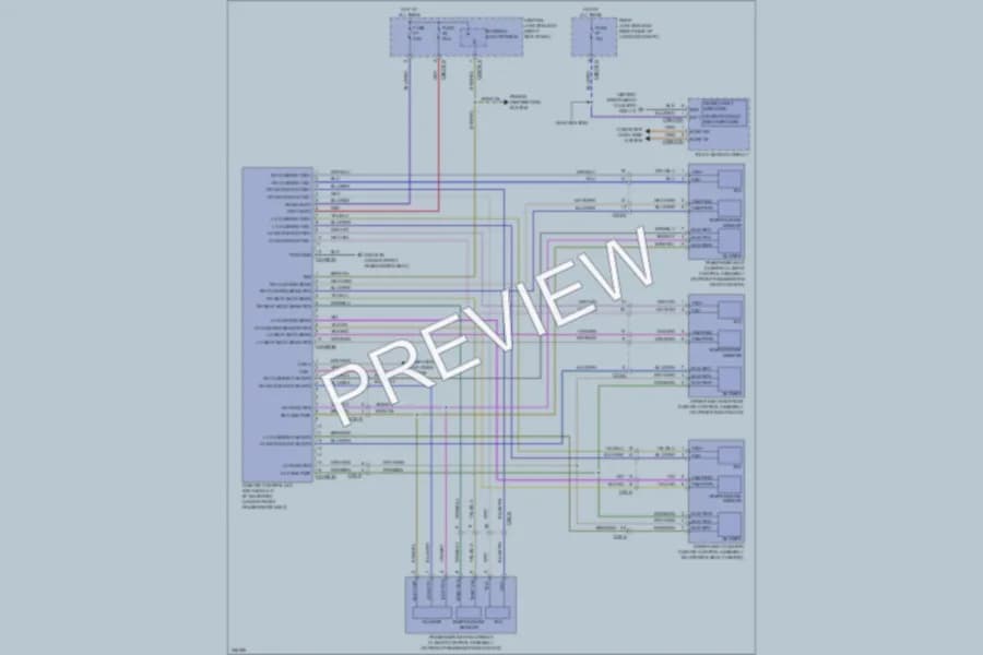 2010 Jaguar XFR Power Seats wiring diagram preview