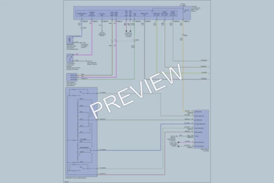 2010 Jaguar XFR Wiper Washer wiring diagram preview