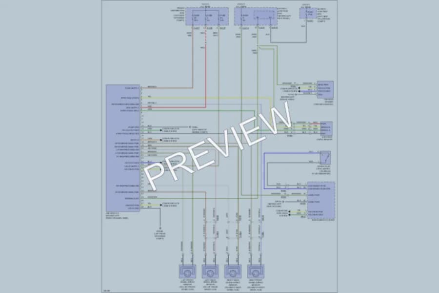 2010 Jaguar XK Anti Lock Brakes wiring diagram preview