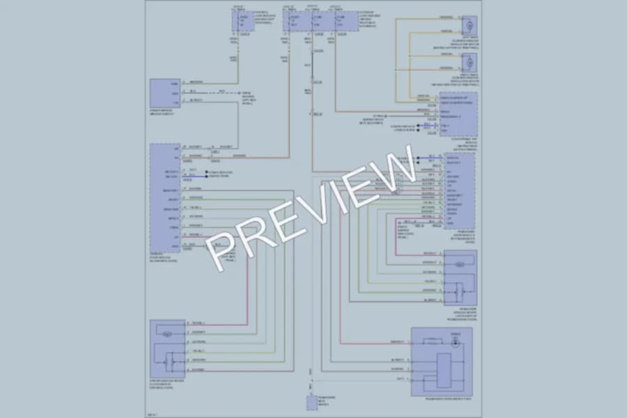 2010 Jaguar XK Power Windows wiring diagram preview