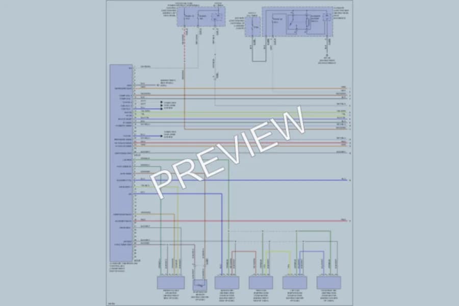 2010 Jaguar XKR Air Conditioning wiring diagram preview