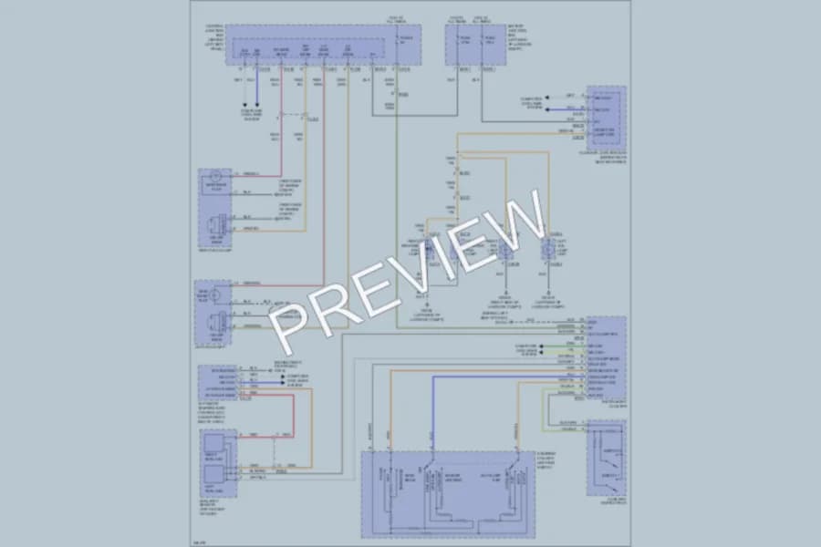 2010 Jaguar XKR Headlights wiring diagram preview