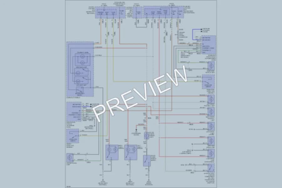 2010 Jaguar XKR Interior Lights wiring diagram preview