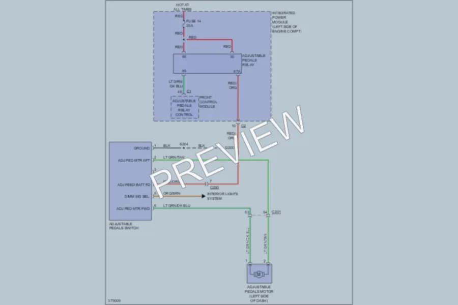 2010 Jeep Commander Power Seats wiring diagram preview