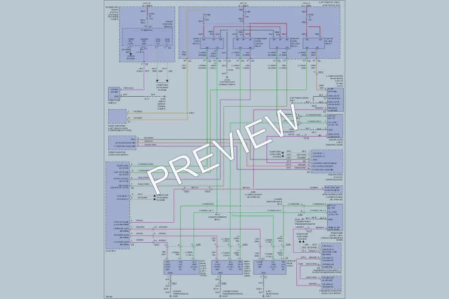 2010 Jeep GrandCherokee Power Door Locks wiring diagram preview