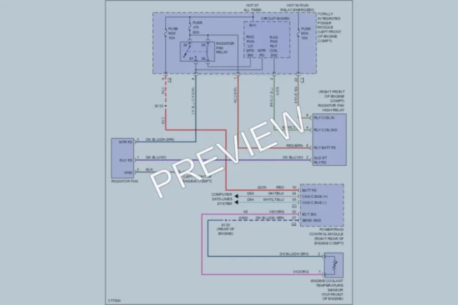 2010 Jeep Liberty Cooling Fan wiring diagram preview