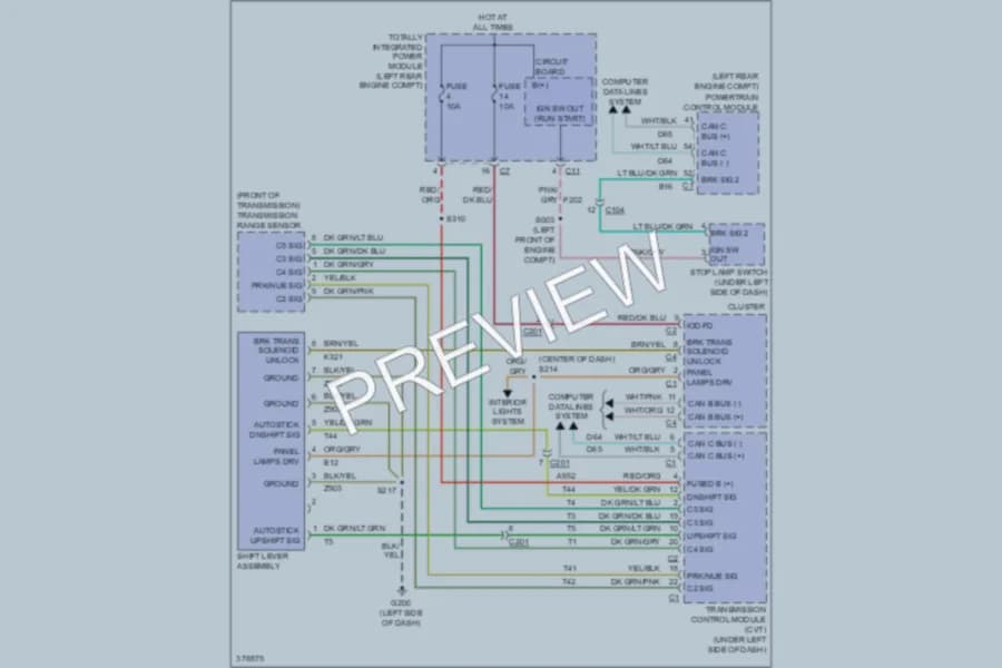 2010 Jeep Patriot Shift Interlock wiring diagram preview