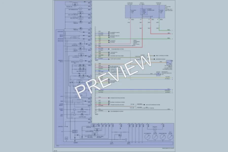 2010 Kia Rio Instrument Cluster wiring diagram preview