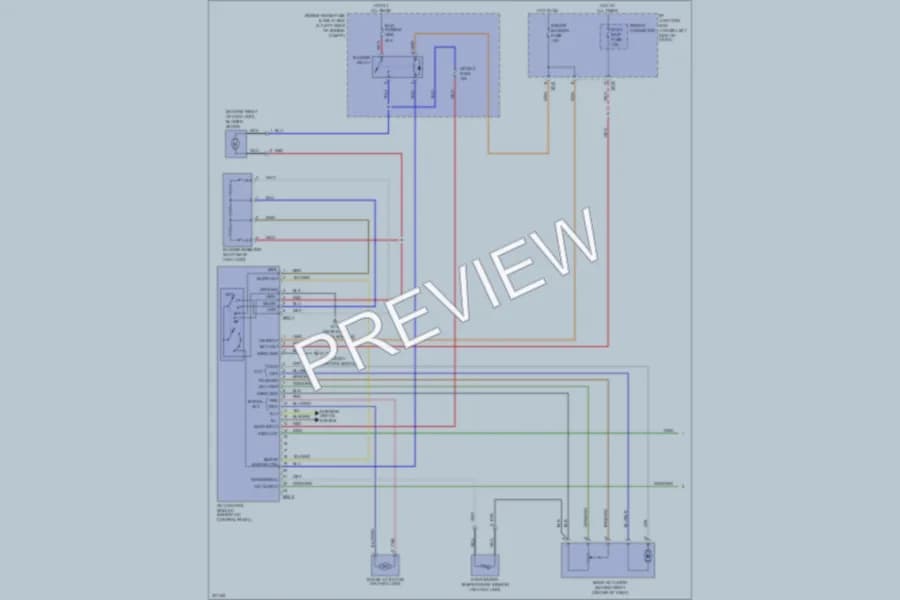 2010 Kia Rio5 Air Conditioning wiring diagram preview