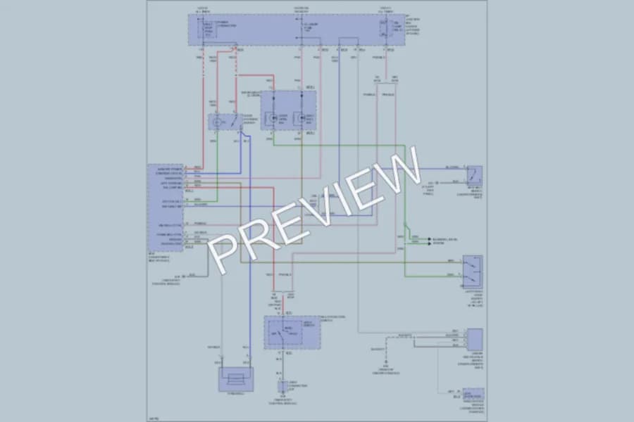 2010 Kia Rio5 Warning Systems wiring diagram preview